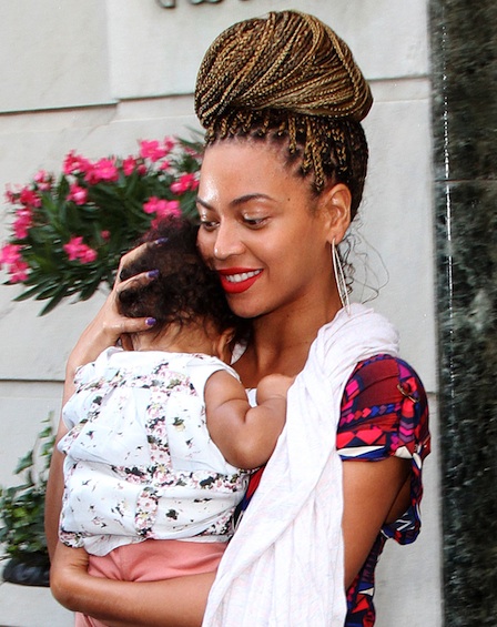 Beyonce Steps Out With Baby Blue Ivy
